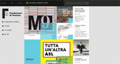 Desktop Screenshot of fondazionedivenezia.org